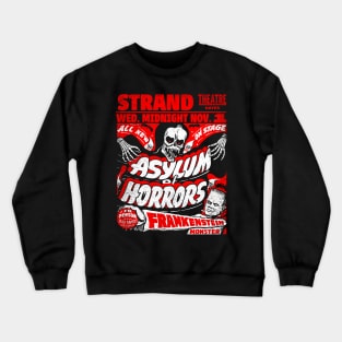 Asylum of Horrors spook show poster Crewneck Sweatshirt